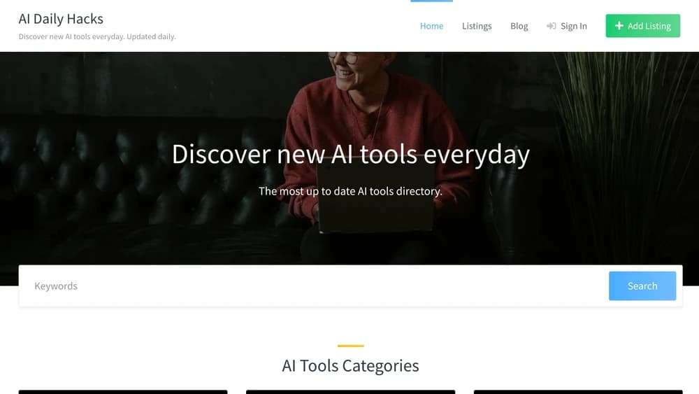 Discover new AI tools everyday