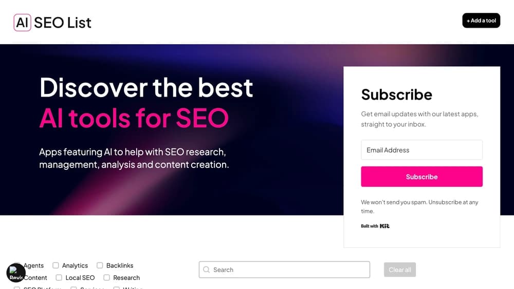 Discover the best AI tools for SEO