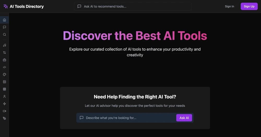 Discover and compare thousands of AI tools to find the perfect solution for any task!