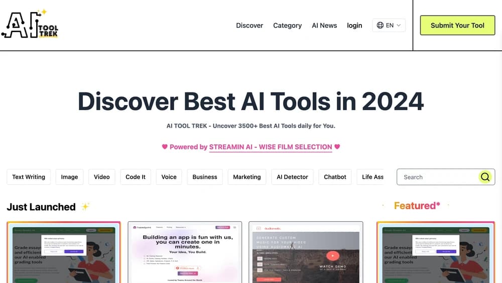 Curated list of latest AI tools & AI news