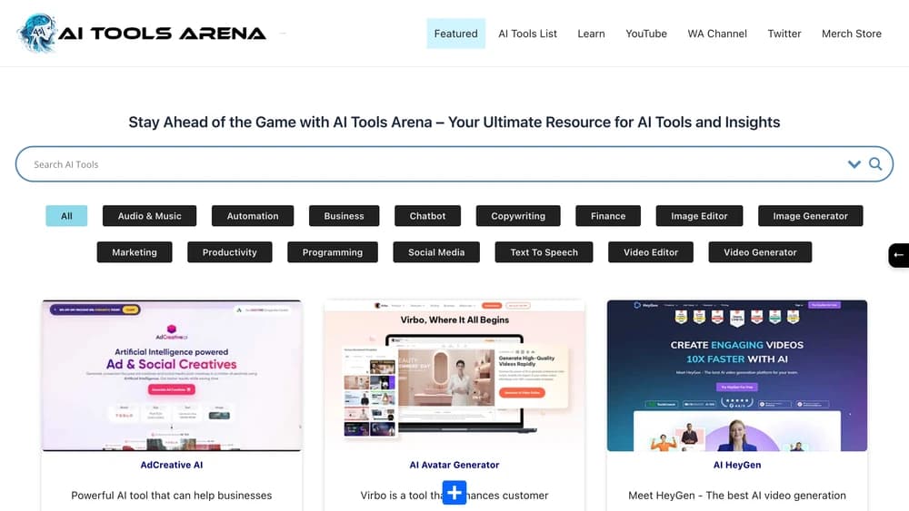 Your ultimate resource for AI tools and insights