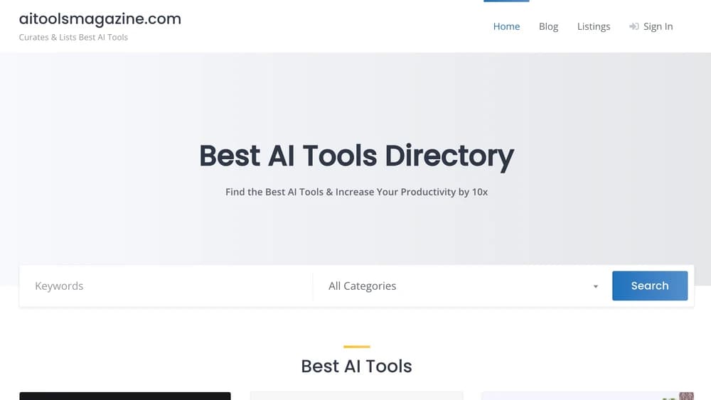 Find the best AI tools & increase your productivity by 10x