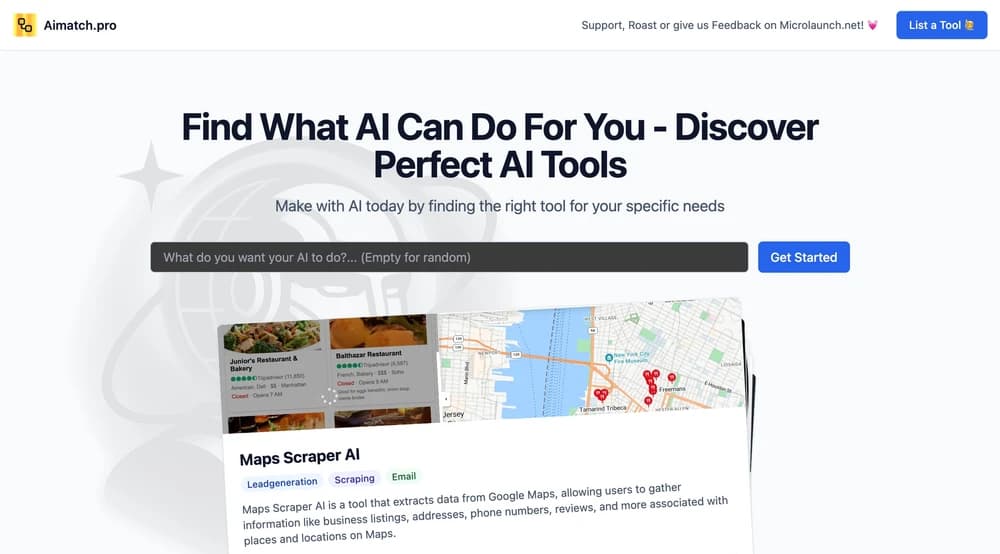 Find the right AI tool for you or show your AI tool to the world