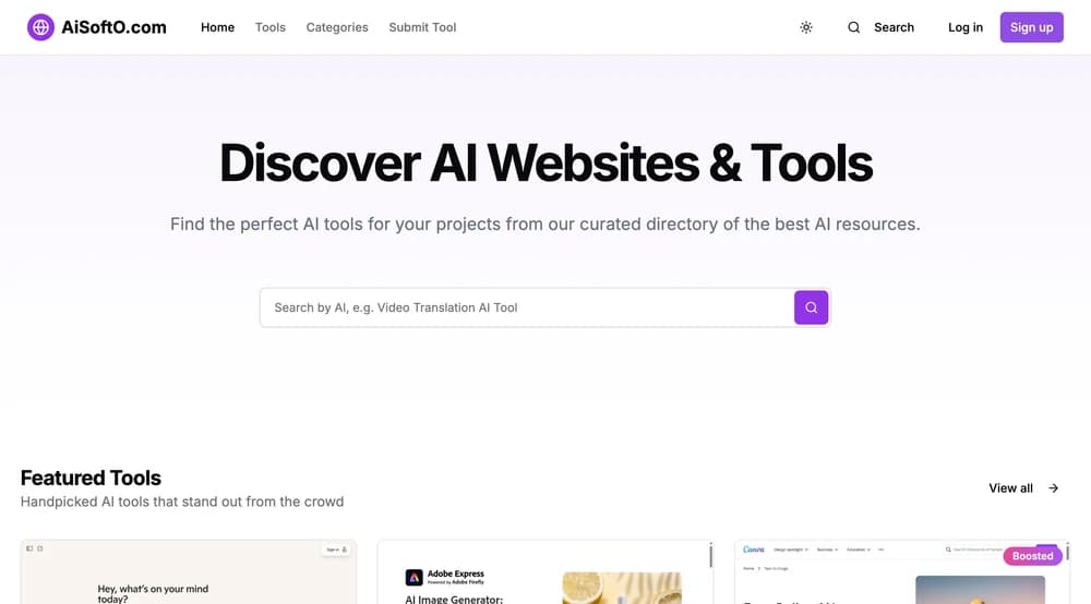 Discover AI websites & tools