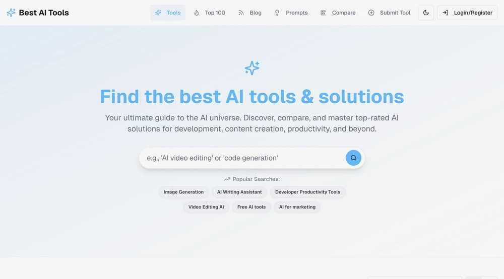 Find the best AI tools & solutions