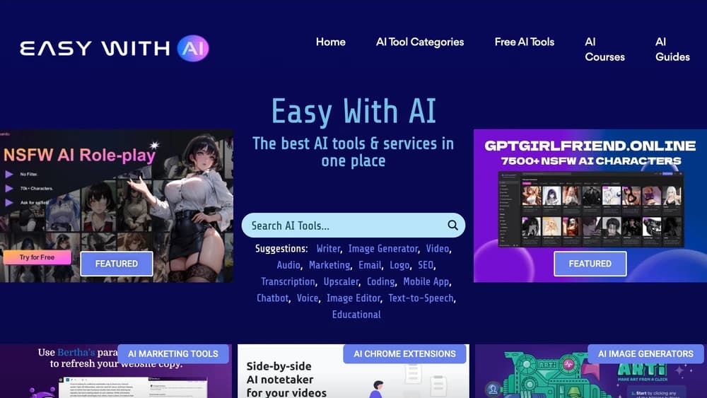 The best AI tools & services in one place